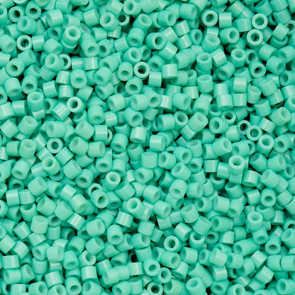 John Bead 25g Cylin Beads Opaque Turquoise Green 11/0 Glass Cylindrical Seed Beads for Jewelry Bracelets Necklaces Earrings Making Embroidery