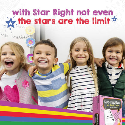 Star Right Education Addition Flash Cards, 0-12 (All Facts, 169 Cards) with 2 Rings - Addition Flashcards