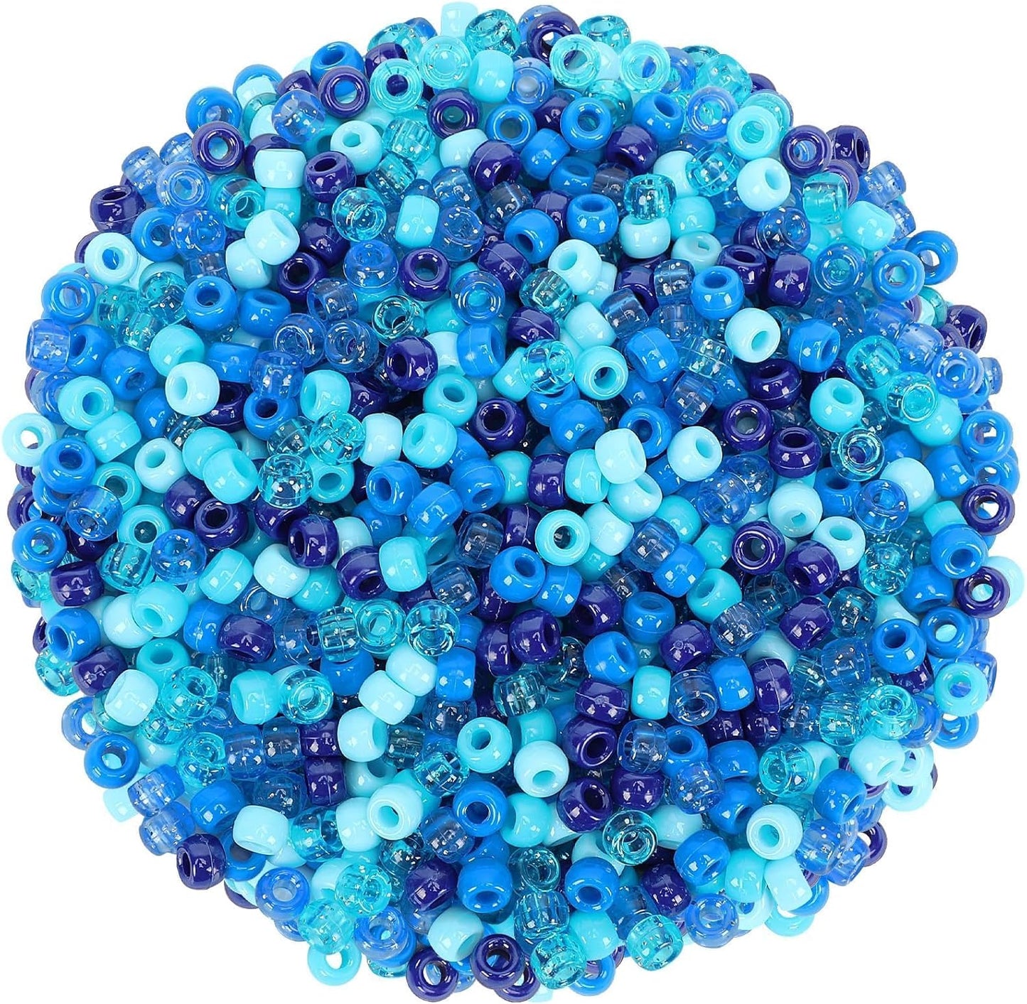UPINS 1200Pcs Christmas Pony Beads Friendship Plastic Small Hair Beads Red Green White Pony Beads for Necklace Supplies (Christmas)