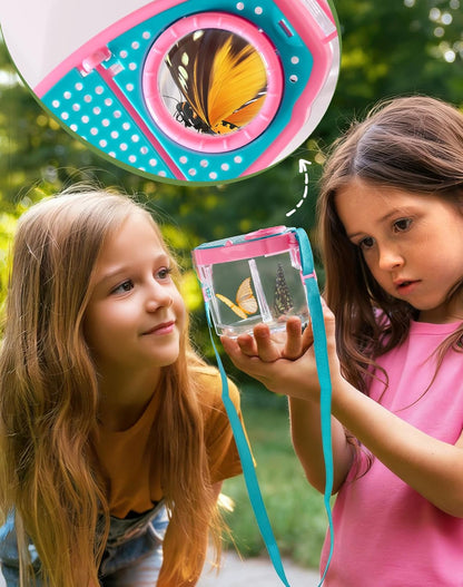 ROBUD Bug Catcher for Kids, Bug Catcher Kit with Bag Kit, Outdoor Exploration Set for Camping, Montessroi Toy for Kids Coming Closer to Nature，WRP07