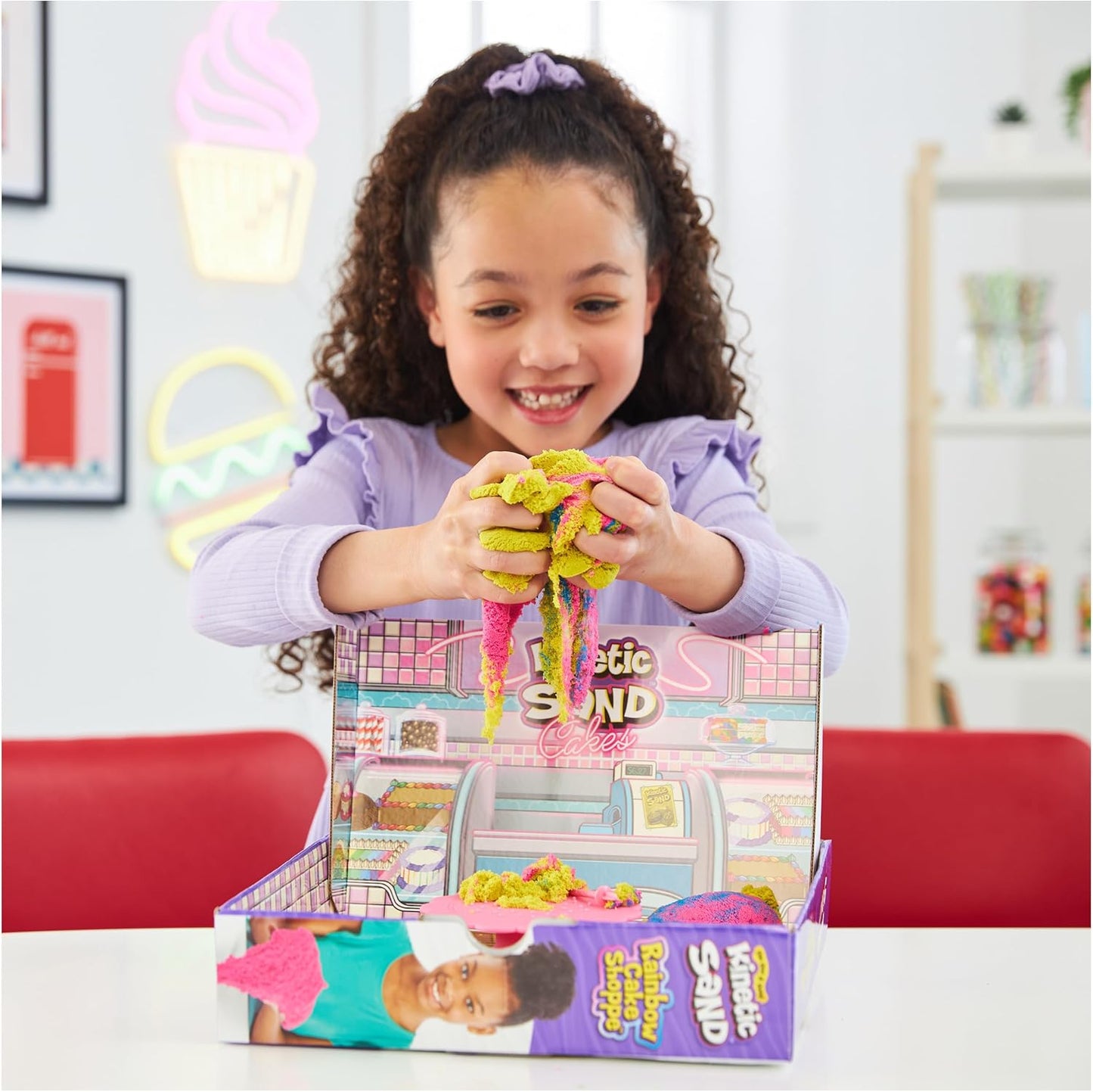 Kinetic Sand, Rainbow Cake Shoppe Playset