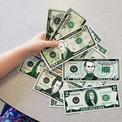 700Pcs Play Money Set for Kids – Educational Learning Bills for Teaching Math & Counting – Prop Fake Money Refill for Board Games & Cash Register Toy