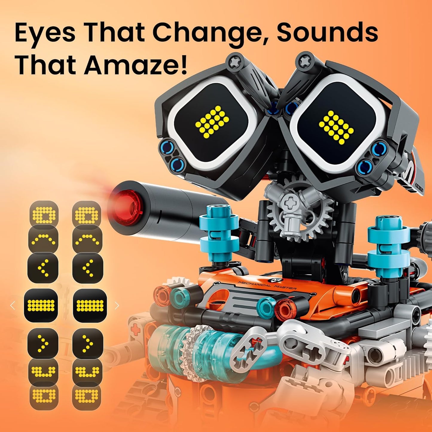 Sillbird Robot Building STEM Kit with Remote Control for Boys Ages 8-14, Technic Coding Gifts for Kids Birthday, Buildable 5in1 Robotics Toy with 596 Pieces
