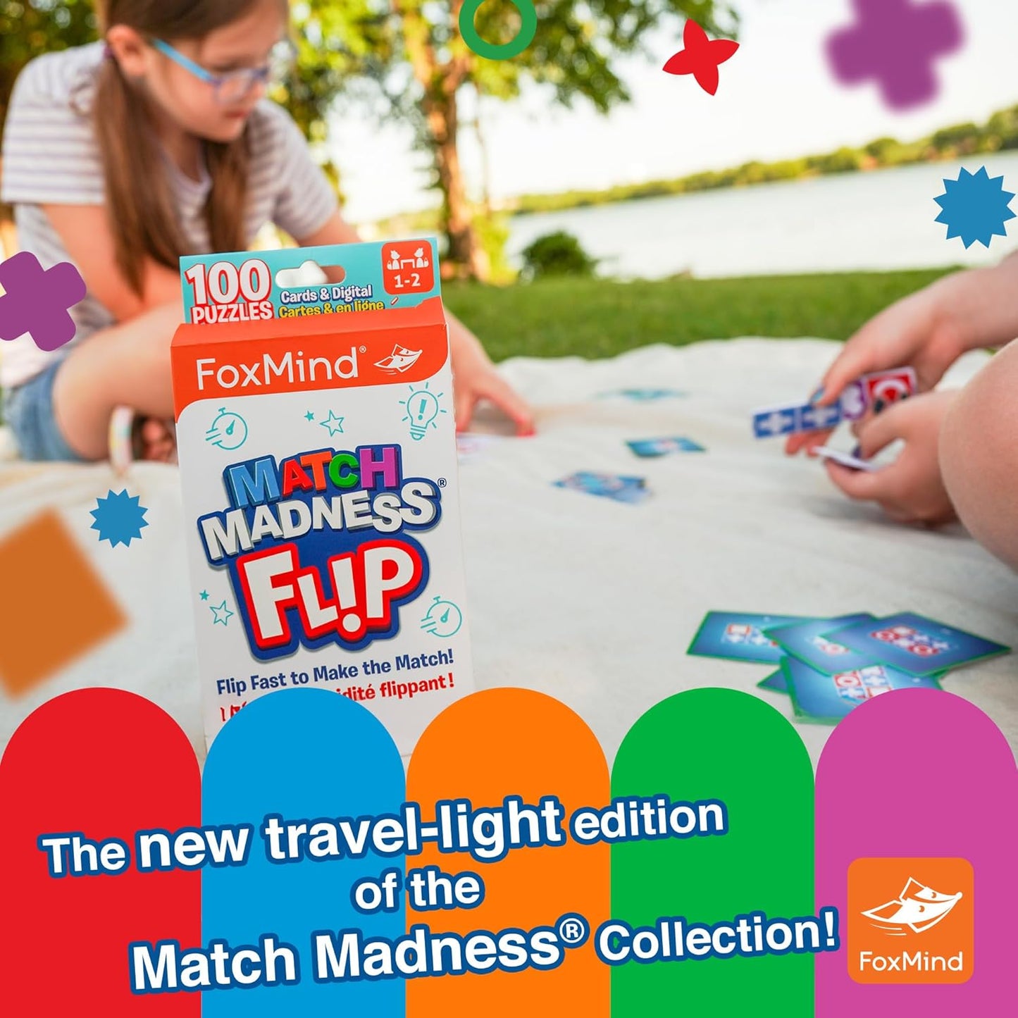 FoxMind Match Madness Board Game, Visual Recognition Matching Board Game, Family Puzzle Game to Develop Kids Problem Solving Skills
