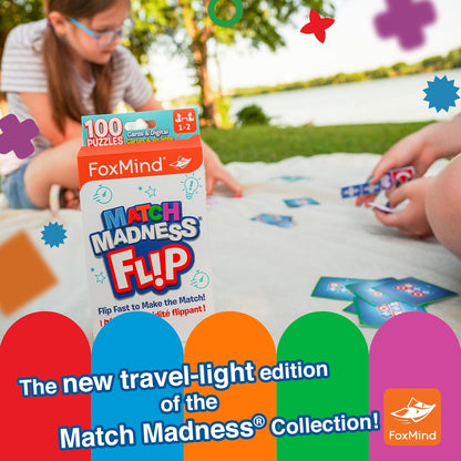 FoxMind Match Madness Board Game, Visual Recognition Matching Board Game, Family Puzzle Game to Develop Kids Problem Solving Skills