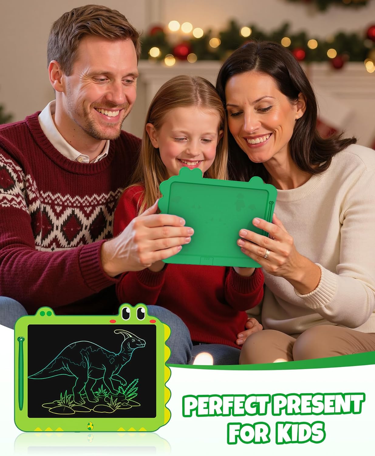 ORSEN 8.5 Inch Doodle Board Drawing Tablet - Dinosaur Toy Gift for Kids 3-7 Years Old