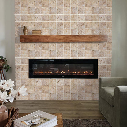 COMSTICKC 3D Faux Gray Stone Wall Sticker Peel and Stick Wall Panels,10 Pcs of 12"X12",Ultra-Light Thin PVC Decorative Tiles Rocks Stone Backsplash Interior Decor,Paintable