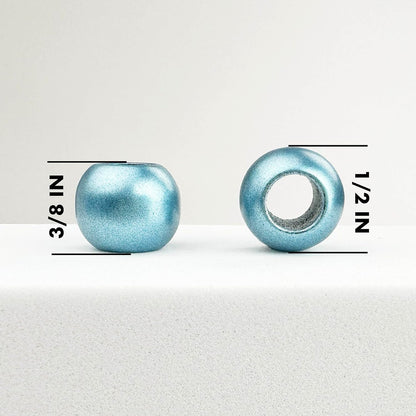300 Acrylic Large Hole Beads for Crafts and for Hair 10mm x 12mm Acrylic Barrel Beads with 5.7mm Large Hole, Glossy Primary Assortment