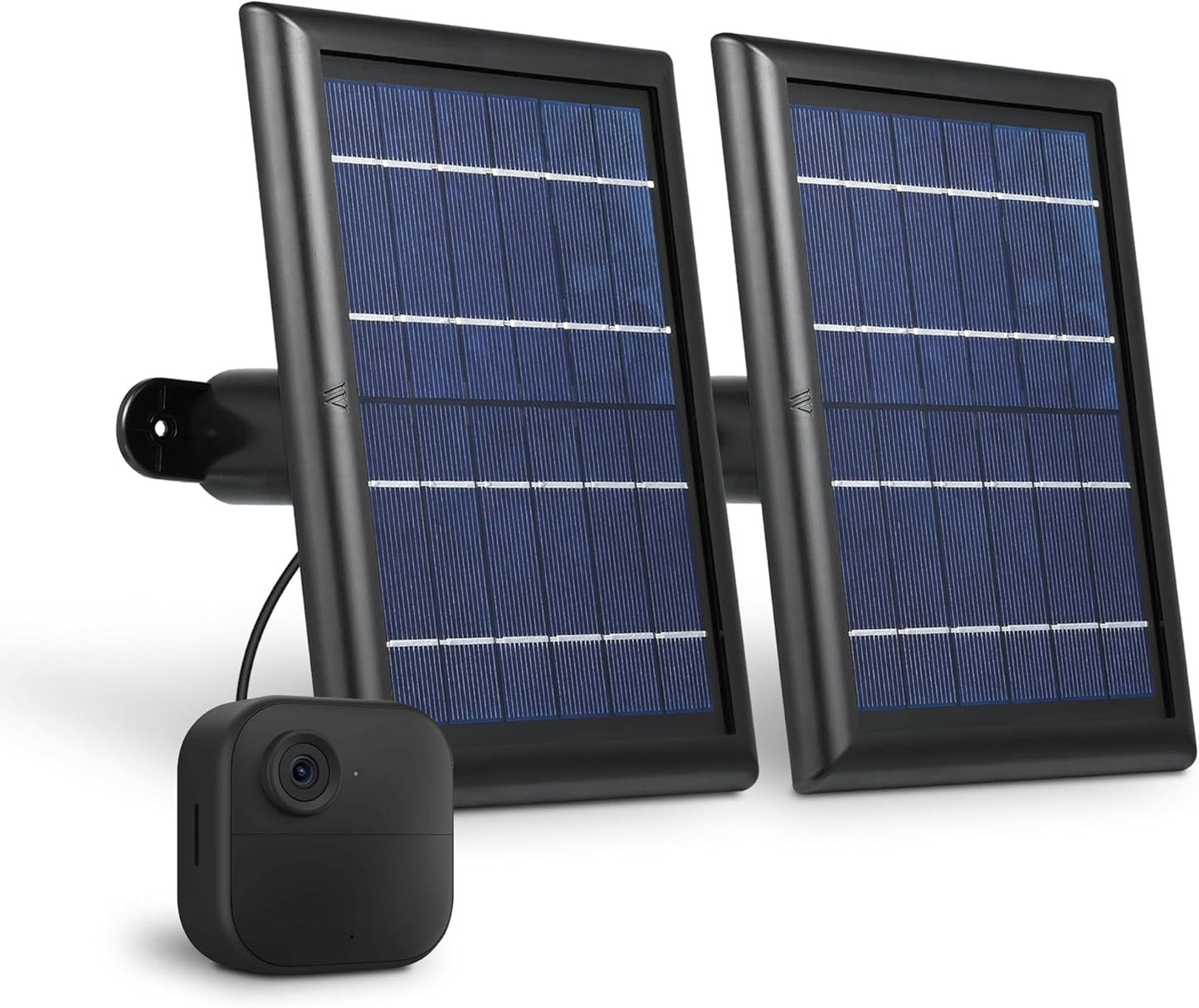 Wasserstein Solar Panel with Internal Battery - Compatible with Blink Outdoor 3/4 & Blink Outdoor 2K+ (New Model) (Black) - Camera NOT Included