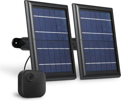 Wasserstein Solar Panel with Internal Battery - Compatible with Blink Outdoor 3/4 & Blink Outdoor 2K+ (New Model) (Black) - Camera NOT Included