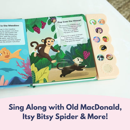 Children's Songs, Press and Play Song Book Nursery Rhymes, Button and Sound Module, Classic Nursery Rhymes and Children's Music