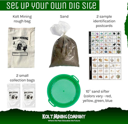 Activity Dig Kit - Adult Geology & Mineralogy Set - Includes Real Fossils, Arrowheads, Shark Teeth, Crystals, Rocks & Gemstones