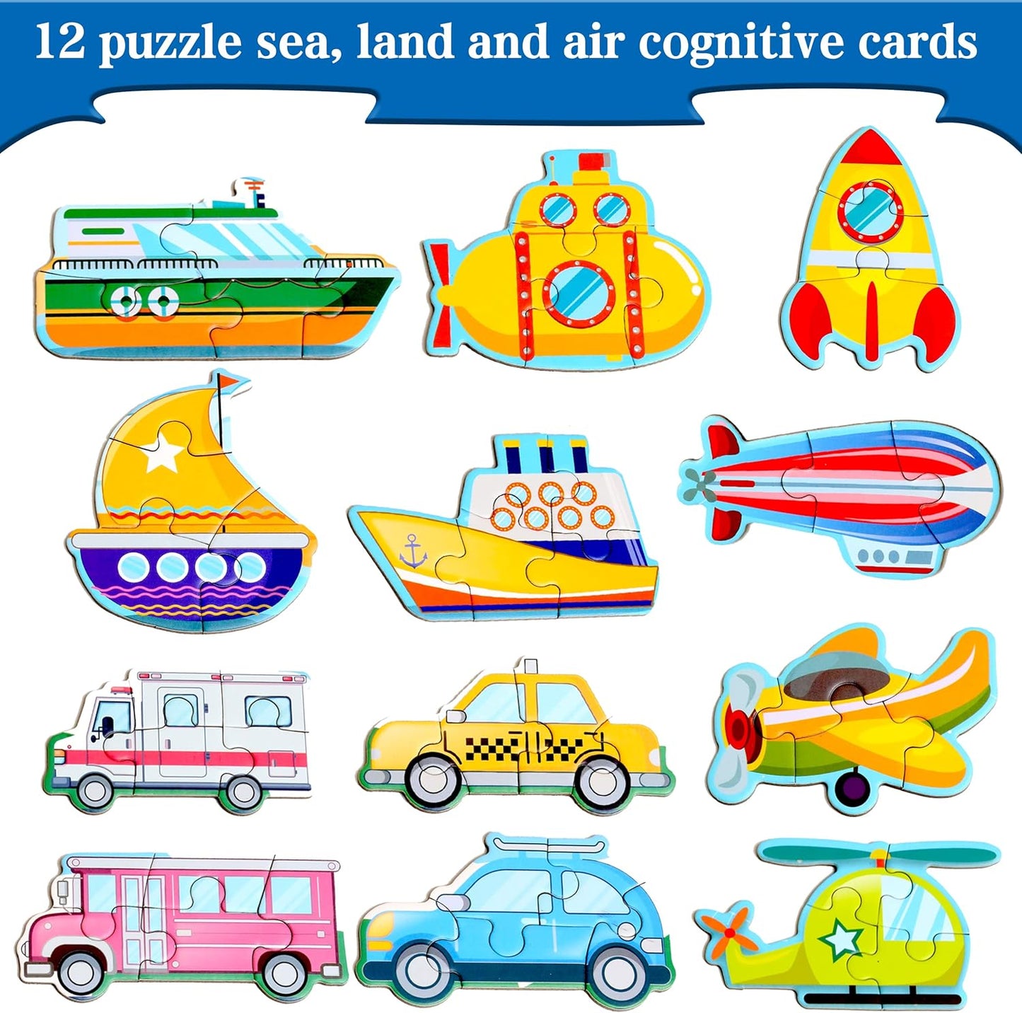 Magnetic Puzzles for Kids Ages 1-3, Travel Toddler Puzzles Ages 2-4 Year, Excavator Refrigerator Magnet for Kids Learning Gift for Road Trip