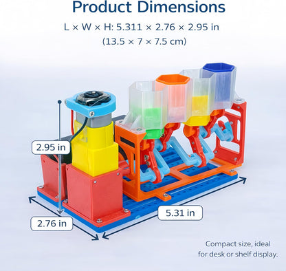 4-Cylinder Working Engine Model DIY Assembly STEM Kit for Kids Ages 8–14, Build with Moving Pistons and Crankshaft, Hands-On Mechanical Engineering Learning Kit