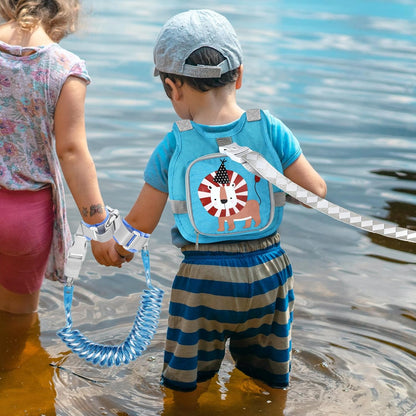 Accmor Toddler Harness Leash + Reflective Anti Lost Wrist Link, Cute Car Kids Back Pack with Hand Strap Collapsible Child Walking Restraint Belt Tether Hold Baby Boys Close for Outdoor Travel