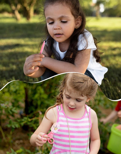 ROBUD Bug Catcher for Kids, Bug Catcher Kit with Bag Kit, Outdoor Exploration Set for Camping, Montessroi Toy for Kids Coming Closer to Nature，WRP07