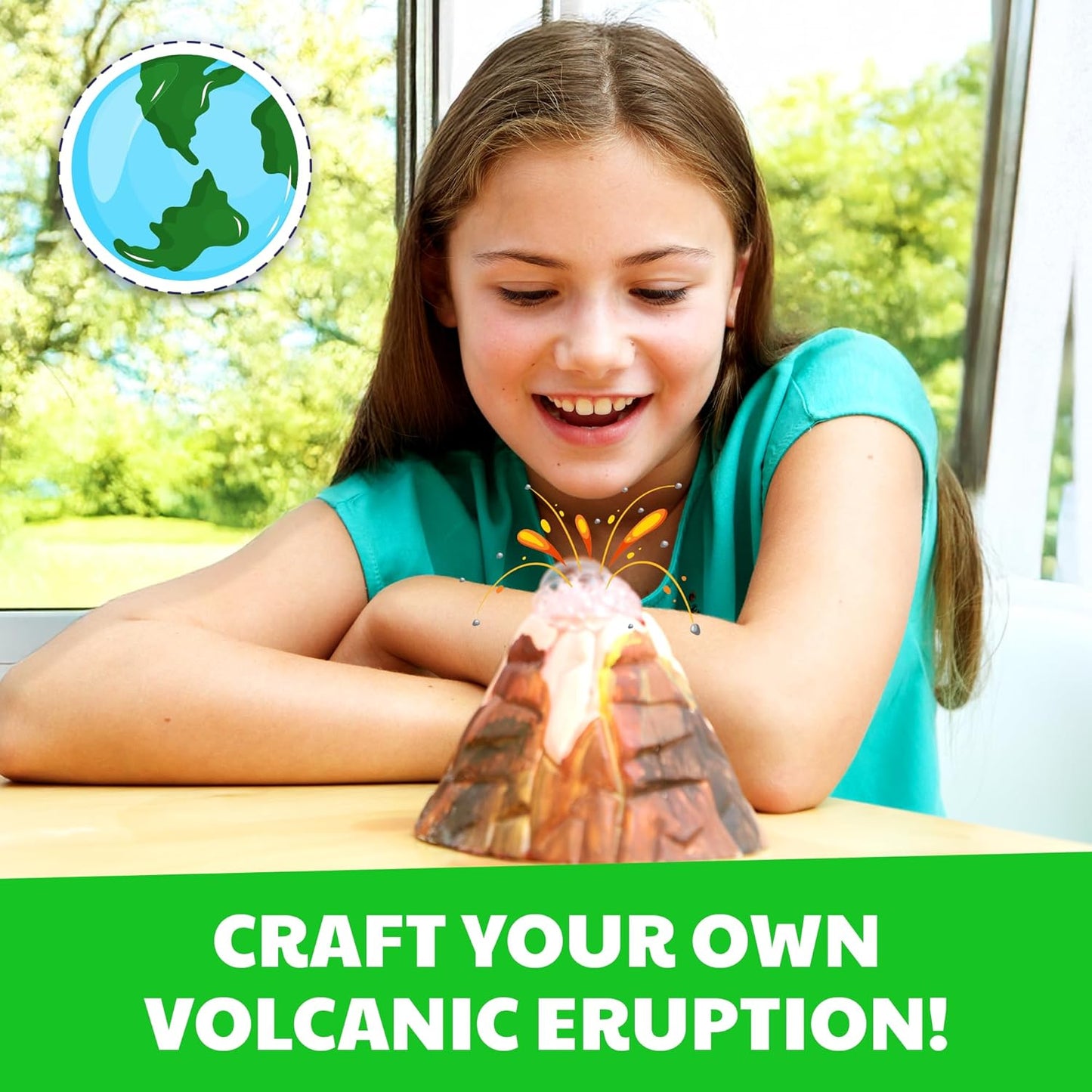 4M - STEAM Earth Science - Educational Science Kits for Kids Ages 5+ with 5 Experiments: Volcano Eruption, Excavate Crystals, Crystal Growing, & More - Hands-On Geology STEM Learning Science for Kids