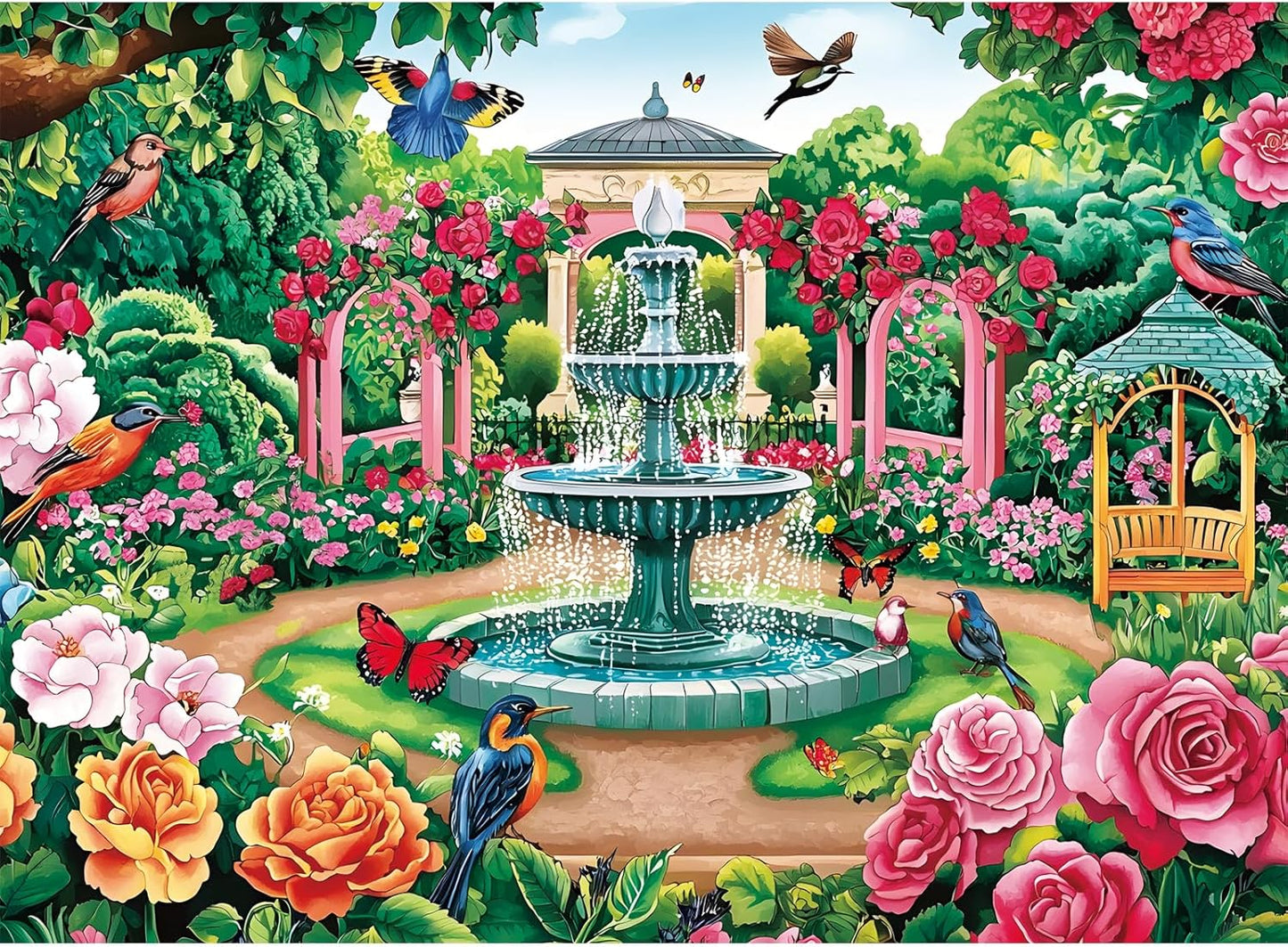 300 Piece Puzzles for Adults,Beautiful Nature Landscape Puzzle for Adults Kids Seniors,Recycled Cardboard Unique House Puzzle 300 Piece,Challenging Family Game Great Gift for Family Friends,20.5x15 in
