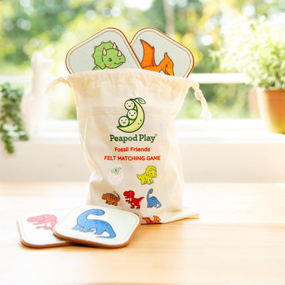 Felt Matching Game for Ages 2–4 – Soft and Safe for Ages 1+ – Montessori Memory Game – Sensory Flash Cards – Best Educational Gift for Ages 1–3 - Woodland Animal Theme