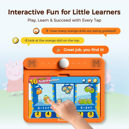Think Academy Learning Pad for 3+, Age-Optimized Screen-Free Educational Learning Tablet, Learn to Read Phonics Flash Cards with Alphabet, Words, Numbers, Music, Preschool Learning Activities for Kids
