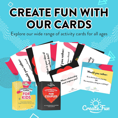 101 Conversation Cards for Kids - Family Question Games for Kids and Adults, Christmas Dinners, Game Nights, Holiday Gatherings & Gifts - Prompts for Confidence, Social Skills & Meaningful Connection