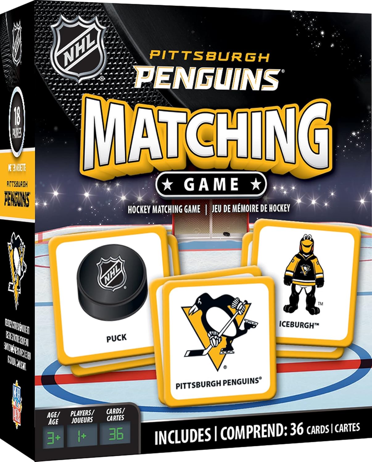 MasterPieces NHL Chicago Blackhawks Matching Game, For Ages 3+ - Fun Family Entertainment for Kids and Adults - Educational, Engaging, and Perfect for Game Night, Interactive Classroom Activities