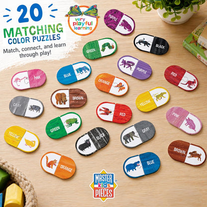MasterPieces Kids Games - Educational Colors & Shapes Matching Game - Game for Kids and Family - Laugh and Learn