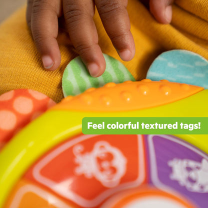 Bright Starts Lights and Colors Driver Toy Steering Wheel with Car Sounds for Pretend Play - Green, 6 Months and up