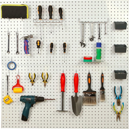 Pegboard Hooks, with Bins, Peg Locks, for Organizing Various Tools, 188 PCS, 80 of Which are Locks