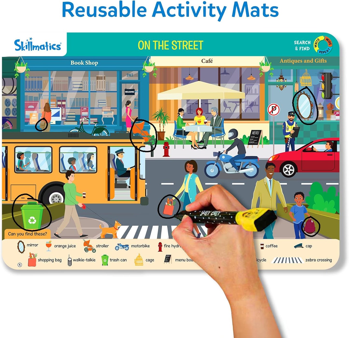 Skillmatics I Can Write PAW Patrol - Reusable Preschool Learning Activities, Educational Toy and Game, Back to School Supplies, Gifts for Students, Kids, Toddlers Ages 3, 4, 5, 6