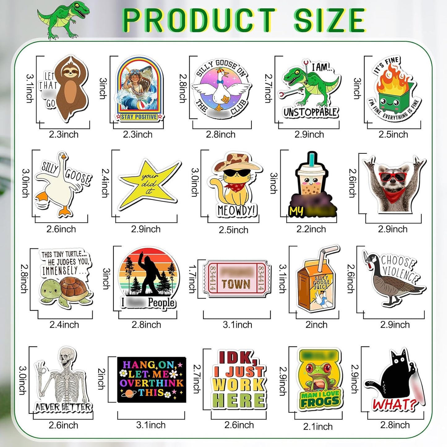 Ceenna 20 Pcs Funny Fridge Magnets Reusable Cute Animals and Words Fun Anime Refrigerator Magnets for Office Work Home Car Locker Cabinet Gifts Decorations(Classic Style)