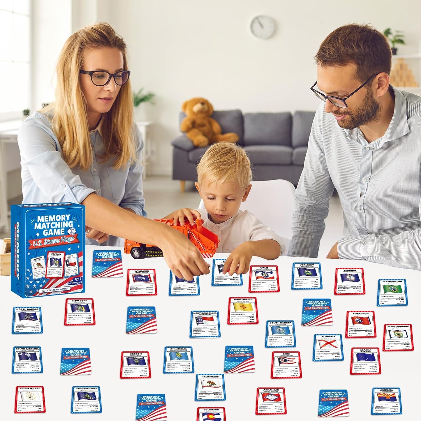 gisgfim 100 PCS Memory Matching Game Famous Paintings Concentration Memory Card for Adults Learning Educational Game A Fun & Fast Artworks Theme Matching Games