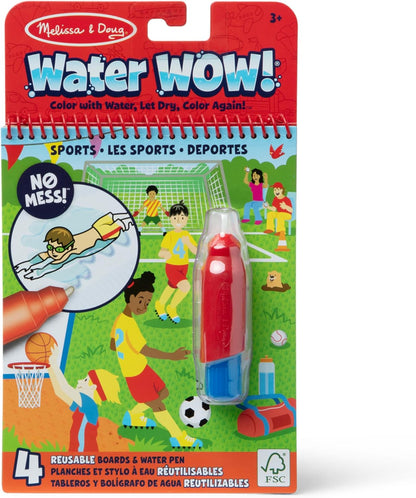 Melissa & Doug On The Go Water Wow! Mess Free Coloring Book, Reusable Water-Reveal Activity Pad, Vehicles, Travel Toys, Party Favors, for Toddlers & Kids Ages 3+ - FSC Certified