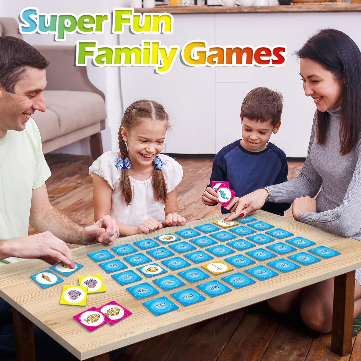 Aizweb CVC Word Match Game - 60 Pc Toddler Card Games for Kids Ages 3-6, Phonics Flash Cards for Preschool & Kindergarten Learning Activities, Educational Toys for Home School Supplies