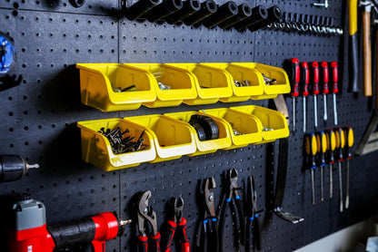WallPeg 24" x 48" Pegboard Wall Organizer - Kit (PK-312-B) Peg Board Organizer Accessories for Garage pegboard Storage, Tool & Craft Organization with Pegboard. Hooks, and Peg Board Bins