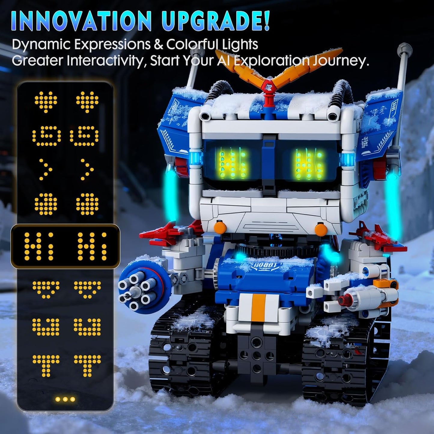 5in1 STEM Robot Building Kits for Kids 6-12, App & Remote Control STEM Dinosaur Tank Robot Building Toys for Kids, 890Pcs DIY Science Building Sets, Erector Sets for Boys Girls Birthday Xmas Gifts