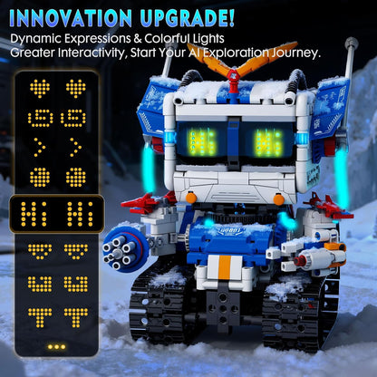 5in1 STEM Robot Building Kits for Kids 6-12, App & Remote Control STEM Dinosaur Tank Robot Building Toys for Kids, 890Pcs DIY Science Building Sets, Erector Sets for Boys Girls Birthday Xmas Gifts