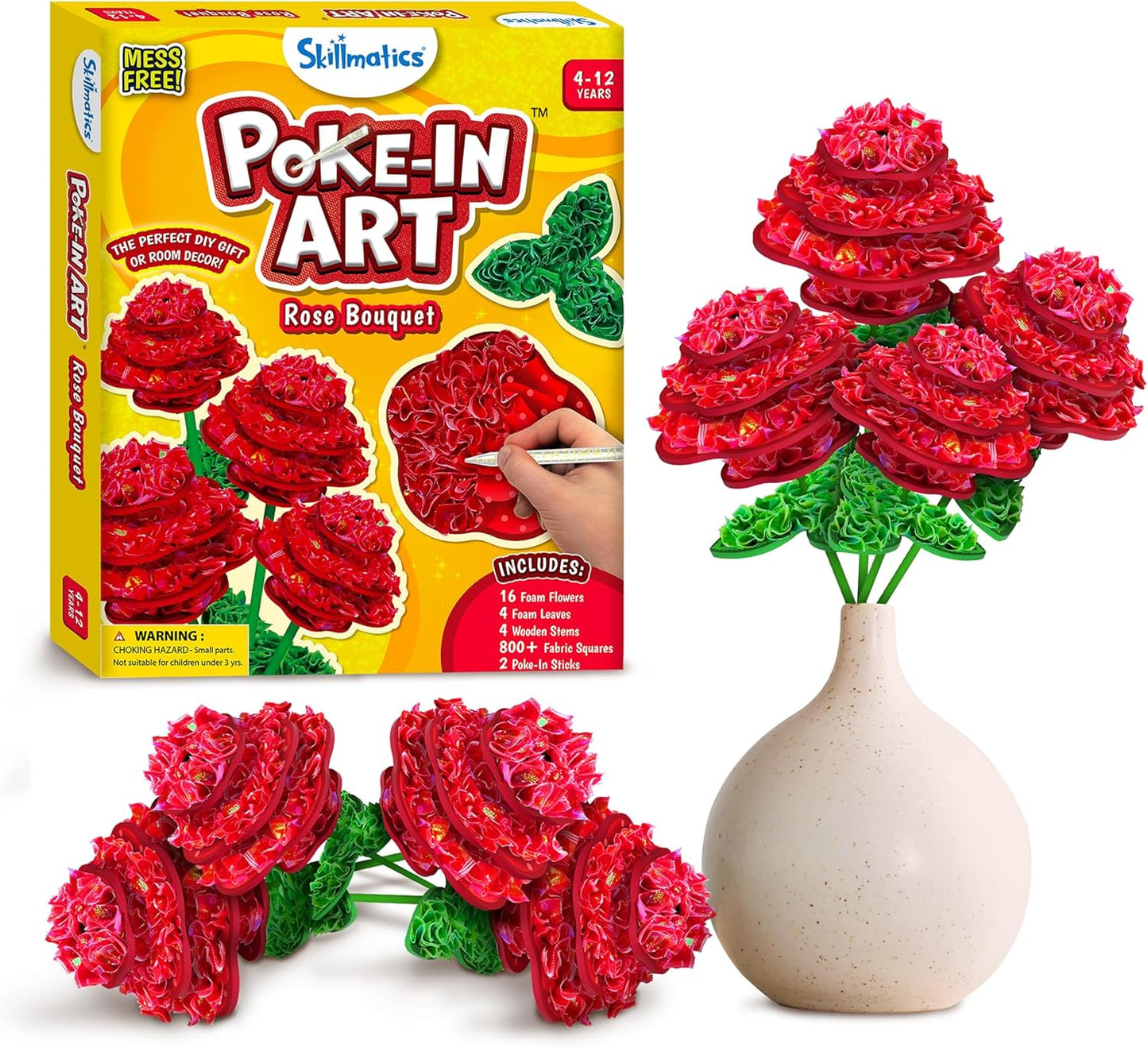 Skillmatics Poke-in Art - Magical Unicorn Dream Decor, Mess-Free Fun for Kids, DIY Wood Craft Kits, Screen-Free Activity, Gifts for Ages 4, 5, 6, 7, 8, 9