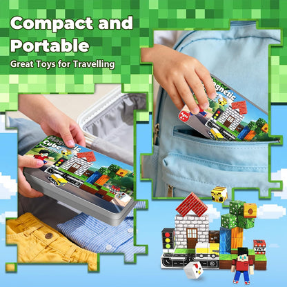 160 Pcs Magnetic Blocks - Magnetic Building Blocks for Kids Ages 4-8, Magnet Cubes Stacking Toy, Classroom STEM Toys, Birthday Gift for 3+ Year Old Boys Girls (Patent Pending)
