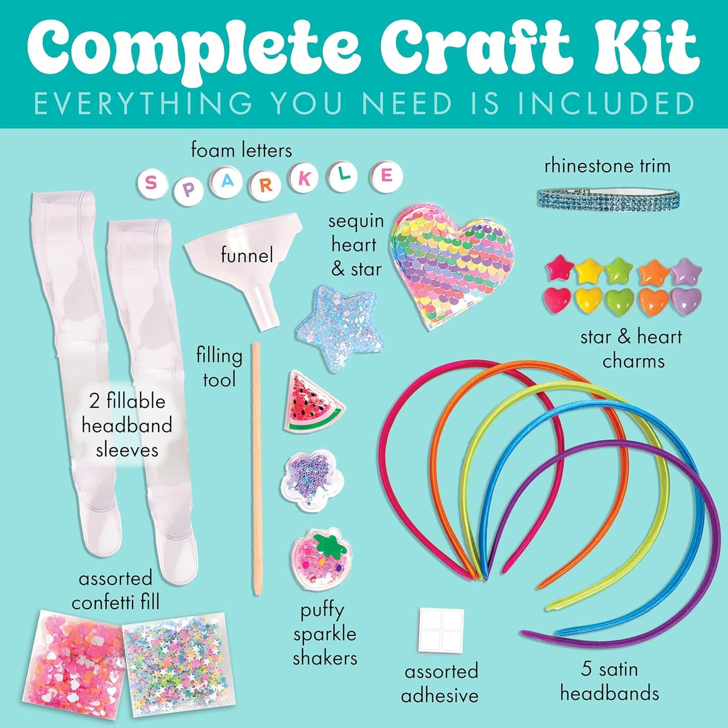 Creativity for Kids Chic Boutique: DIY Headbands Craft Kit - Create 5 Unique Designs for Girls | Spring Crafts (Ages 6+)