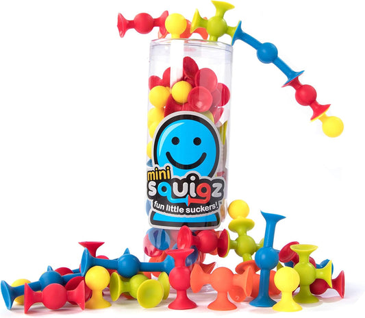 Fat Brain Toys Mini Squigz 30 Piece Set - Suction Construction for Ages 5 to Adult