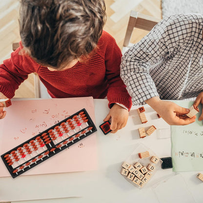 Toddmomy Kid Abacus 2-Pack Educational Arithmetic Calculating Tool Lightweight 8.66 Inch Student Counting Toy for Early Math Skills Development
