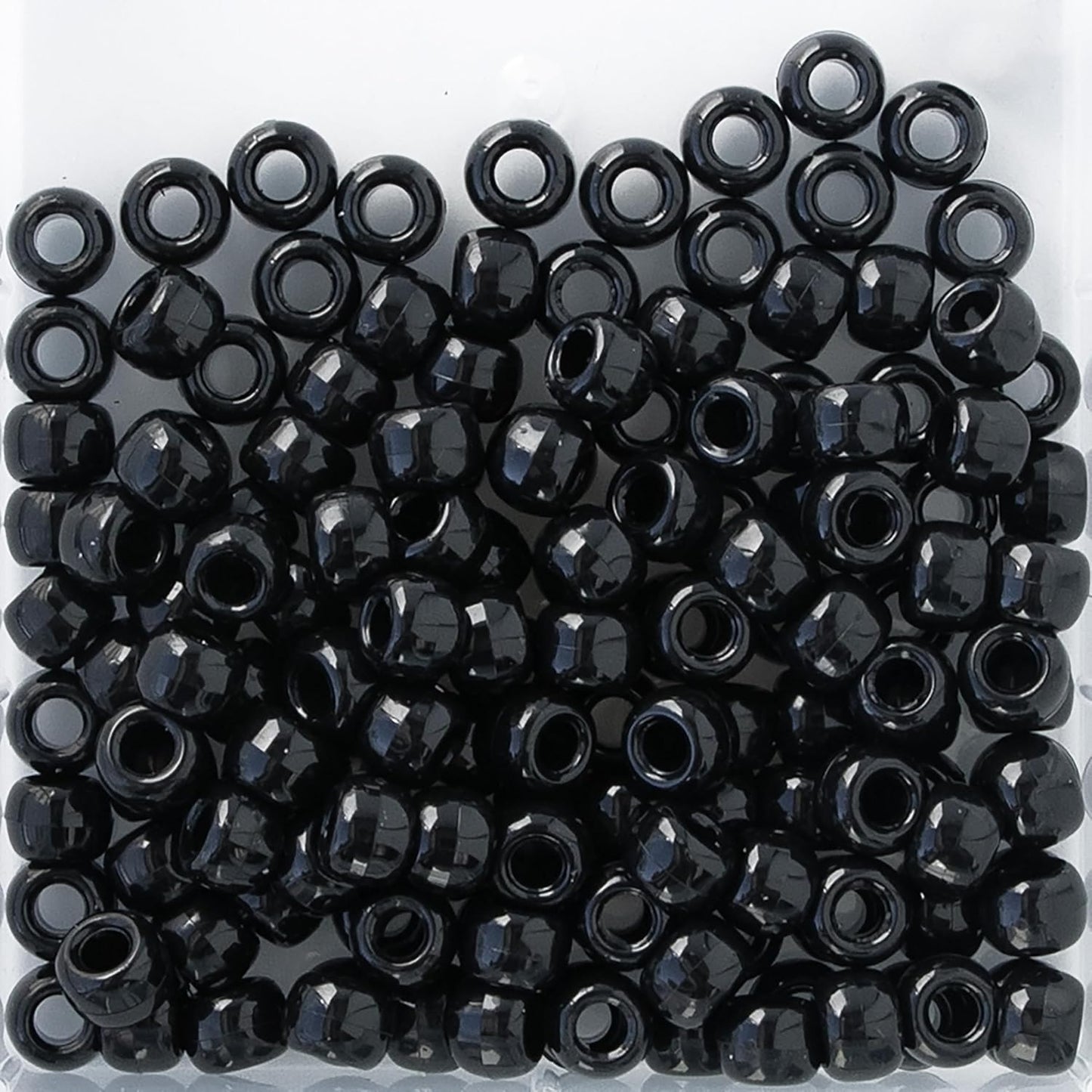 The Beadery 6 by 9mm Barrel Pony Bead, Crystal (750V006), Small, 900-Pieces