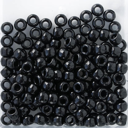 The Beadery 6 by 9mm Barrel Pony Bead, Crystal (750V006), Small, 900-Pieces