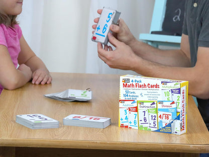 Regal Games Math Flash Cards for Multiplication & Division - 1st, 2nd, 3rd Grade & More - Flash Cards Math for Kids (112 Cards - 2 Packs)