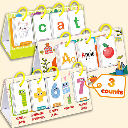 English Learning Pocket Chart Calendar Set for Kids 3-10 - Sentence Building Puzzle Games, Word Games, Phonics Flash Cards, Early Education Classroom Home Preschool (Advanced Set)