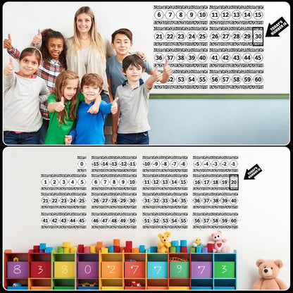 Number Line for Classroom Wall (-20 to +120) Boho Heart Shape Number Bulletin Board for Students Math Learning Boho Bulletin Border Decor Numbers Boarder Strips for Home School