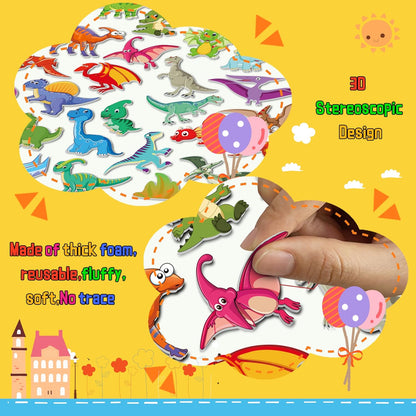 Kalysky 12 Set Reusable Sticker Books for Toddlers 2-4 1-3, Kids 3D Puffy Sticker Activity Books, Birthday Party Favors Goodie Bags Stuffer