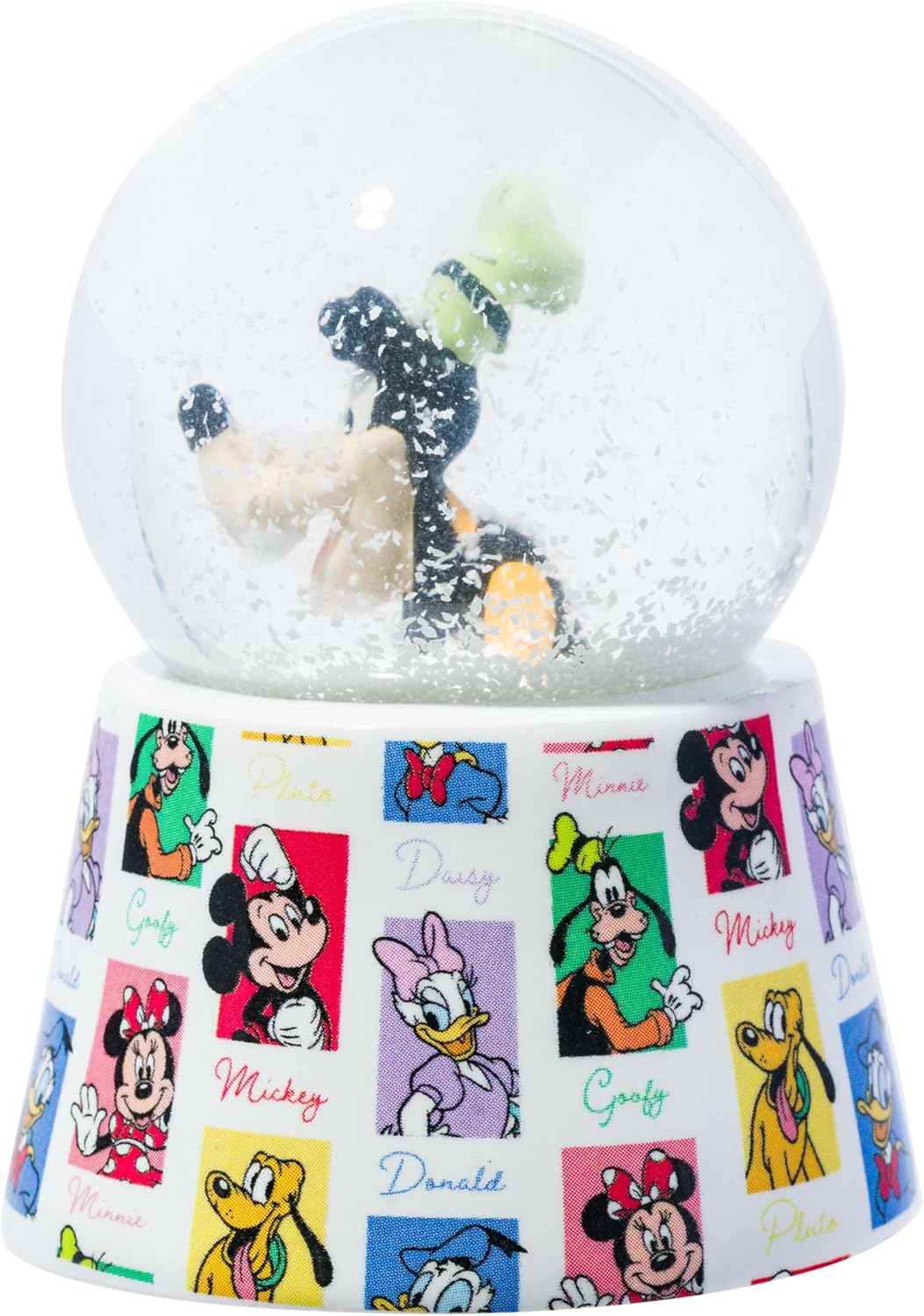 Silver Buffalo Disney Mickey and Friends Mini Light Up Snow Globe│Minnie Mouse│3.8 Inches Tall, 45mm (Small)