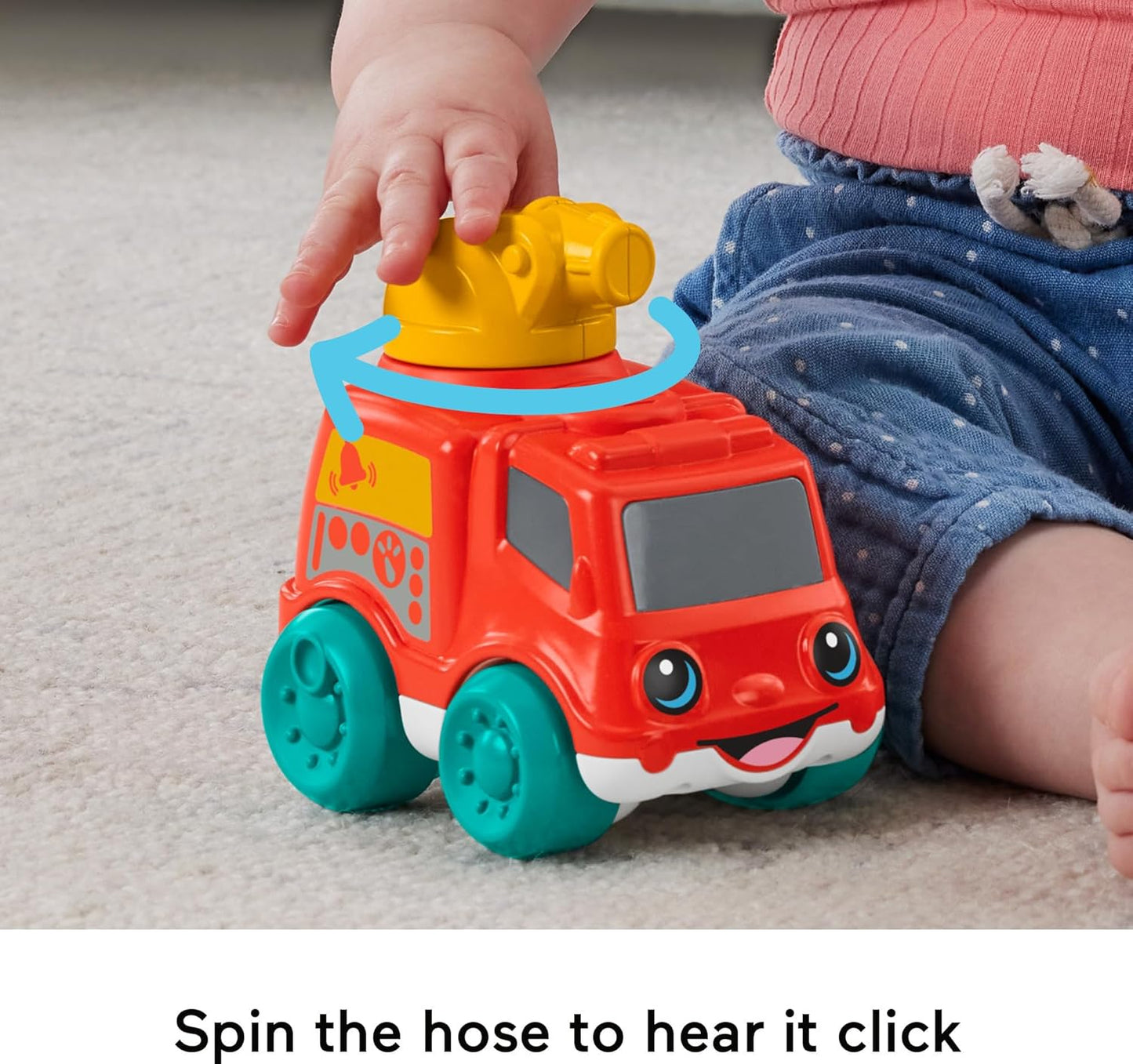 Fisher-Price Baby Toy Corn Popper Push-Along Vehicle with Sounds for Crawling Developmental Play Infants Ages 6+ Months